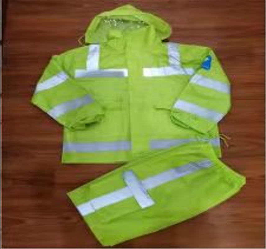 环卫工雨衣工作服劳保服分体双层反光荧光绿雨衣市政扫地清洁工