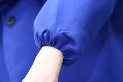 男女长款蓝大褂工作服长袖蓝色搬运服库管工作服防尘服 劳保